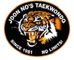 Joon No’s Taekwondo colour tiger badge
